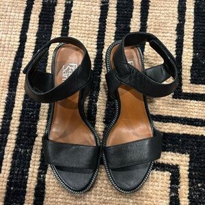 Franco Sarto Black Block Heels. Size is US 6.5.